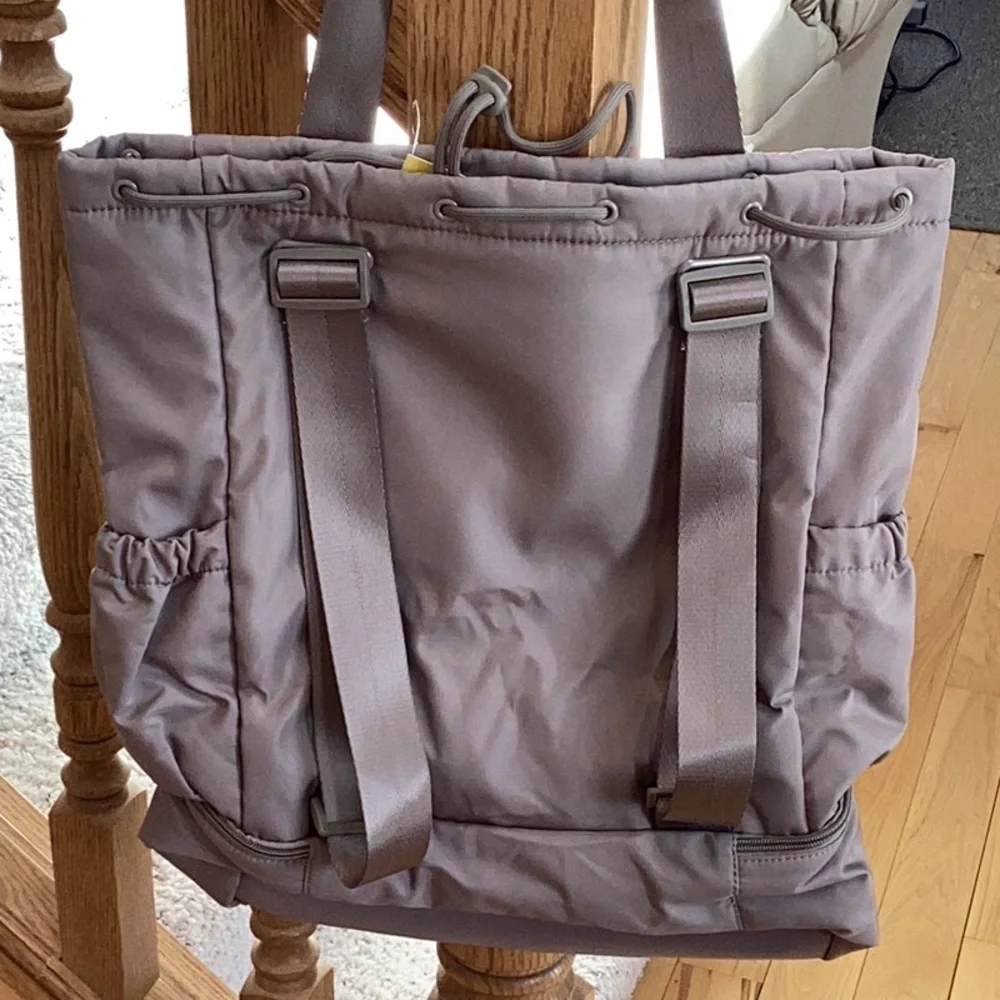 Beyond Yoga Tan Backpack Versatile and Stylish
